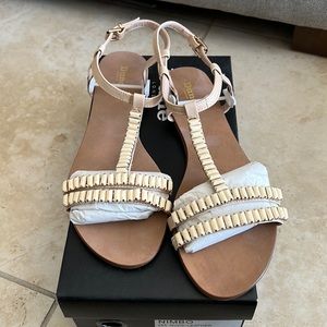 NEW Dune London, Baguette Jewel Flat Sandal, Size 9
